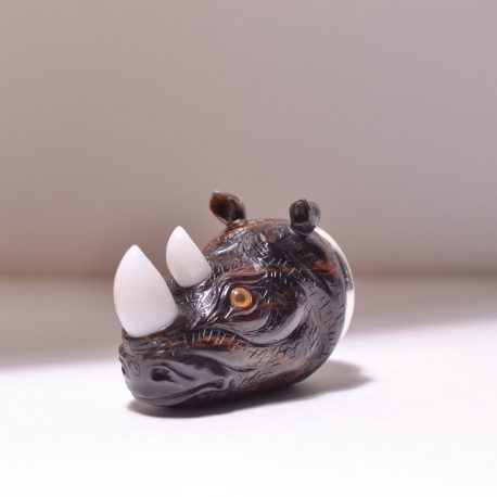The rhinoceros are made of obsidian (7)