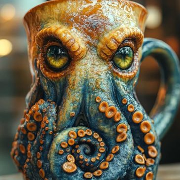 Cthulhu-Inspired Pirate Mug